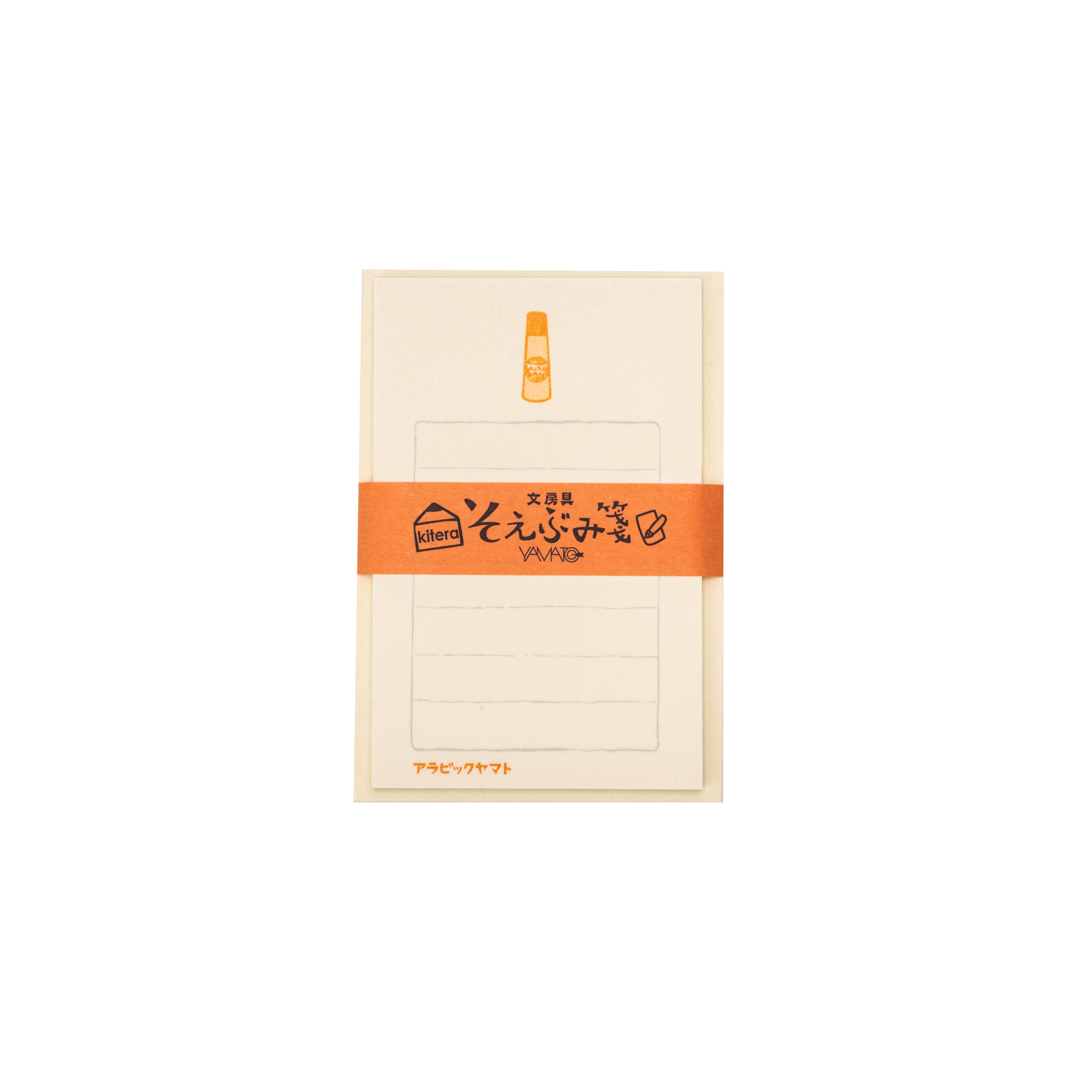 日本紀寺商事x古川紙工 便條式信封信紙組/ Arabic Yamato膠水